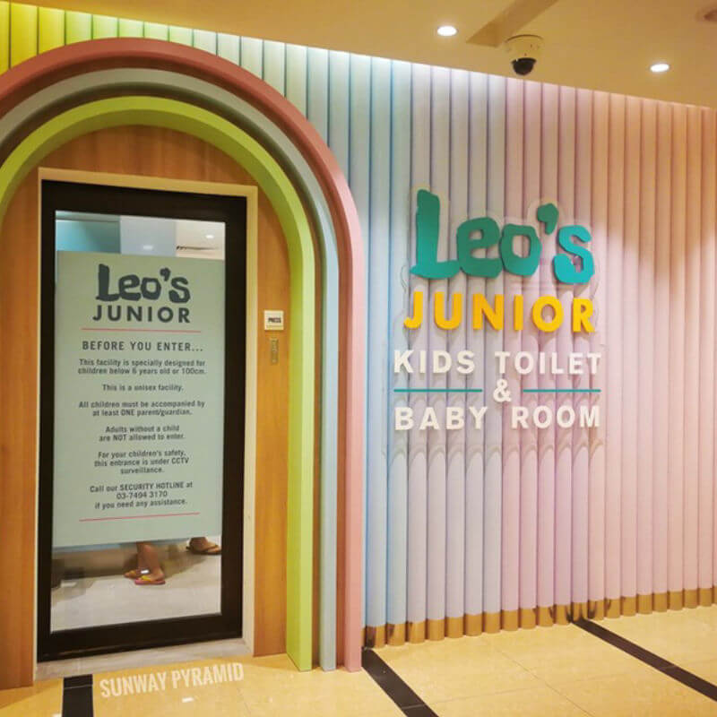 leo's junior toilet sunway pyramid