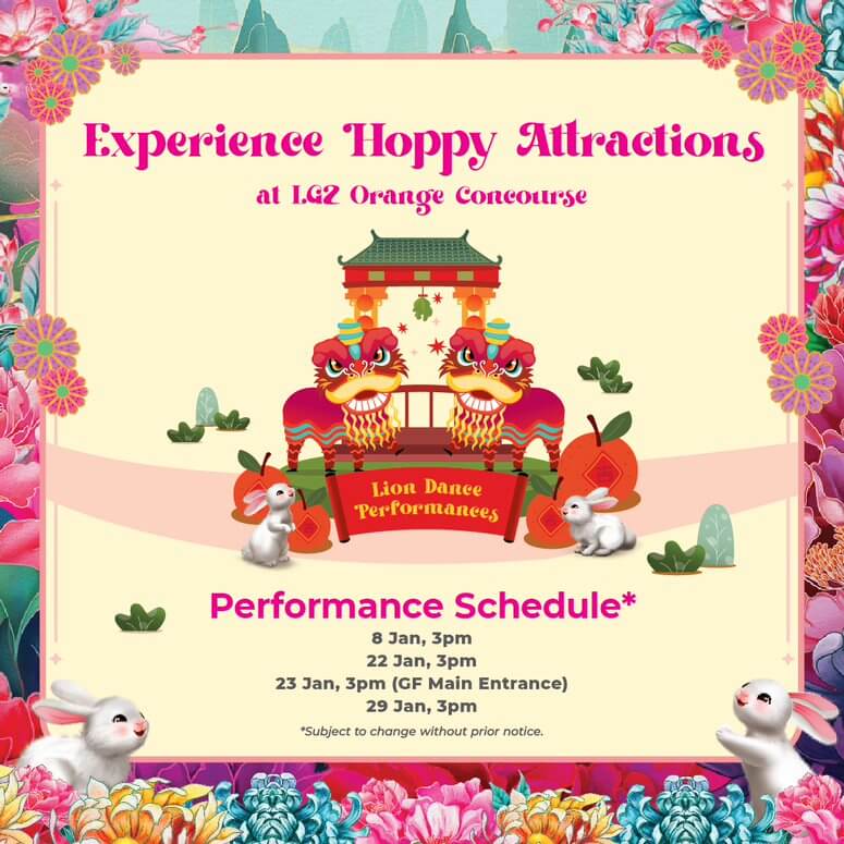 lion dance at blooming happiness sunway pyramid
