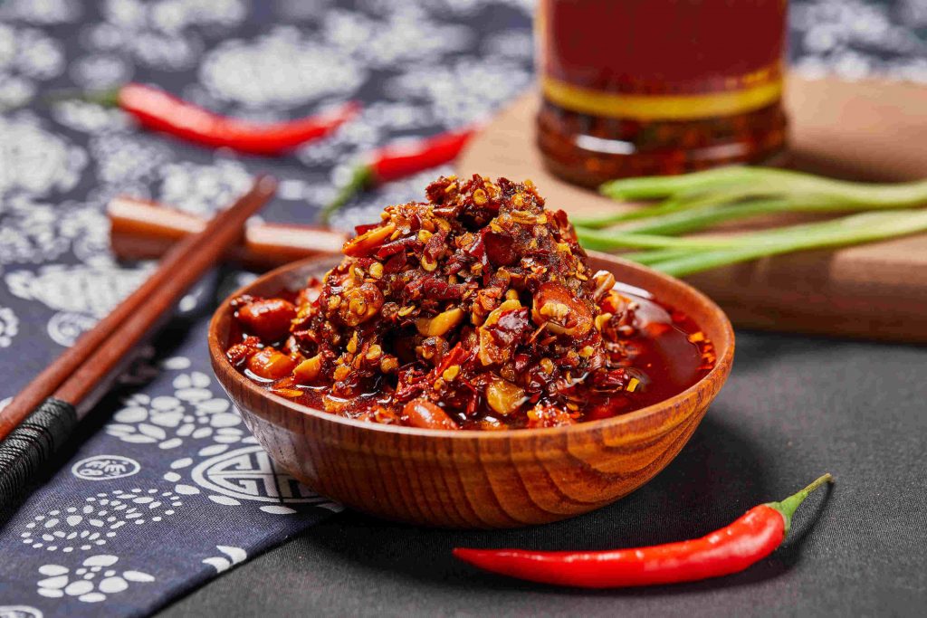 chilli oil bersama resepi Dumpling Halal 