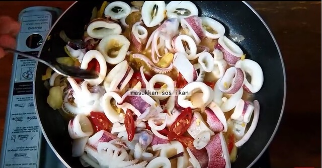 resepi sotong masak asam