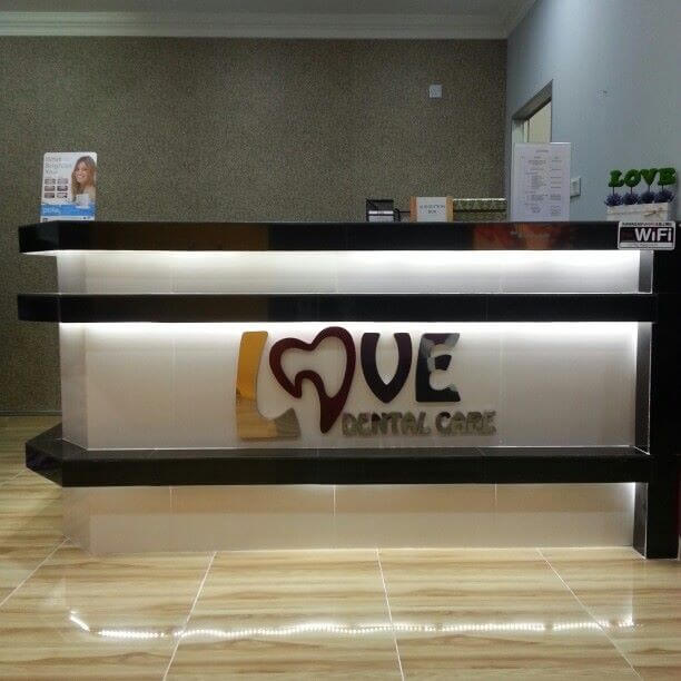 love dental care, klinik gigi bangi interior