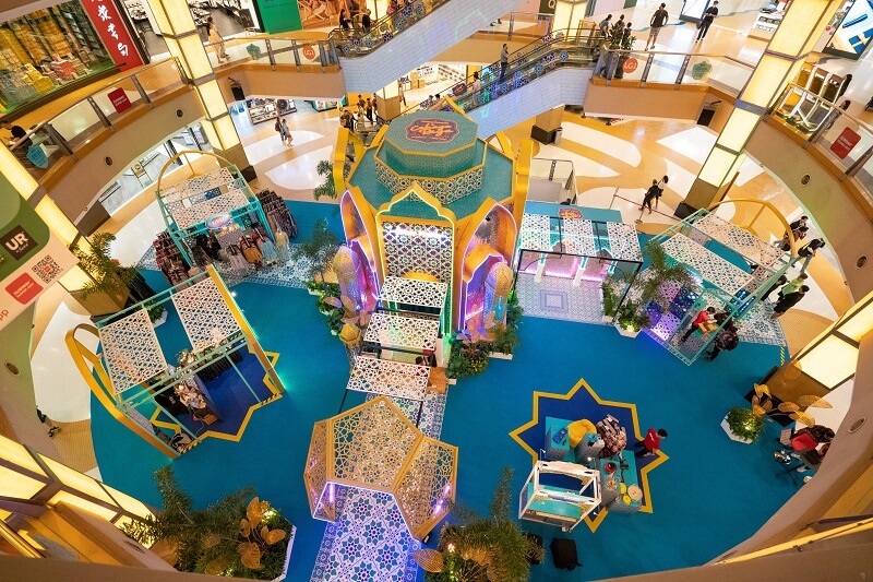 dekorasi Cahaya Raya di Sunway Pyramid