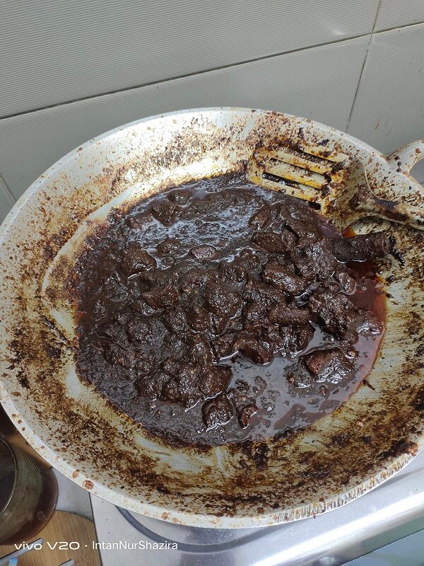 resepi daging masak hitam