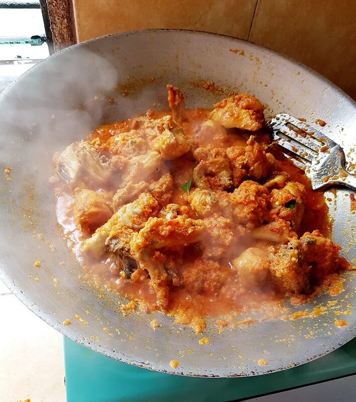 resepi rendang ayam yang dah siap