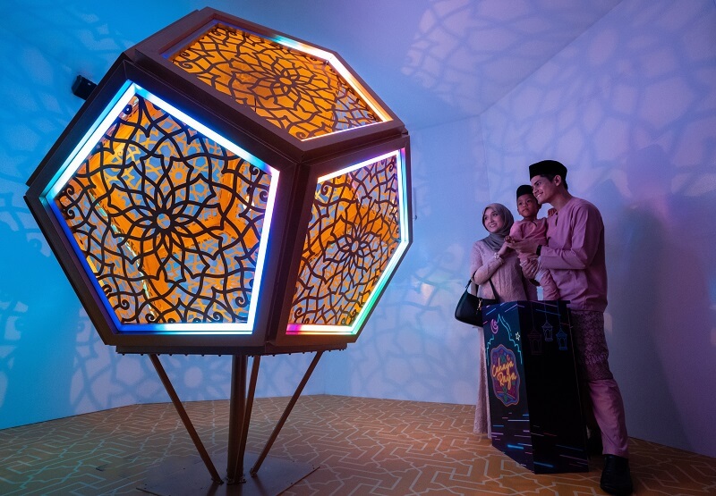 interaktif chamber of lights Cahaya Raya di Sunway Pyramid