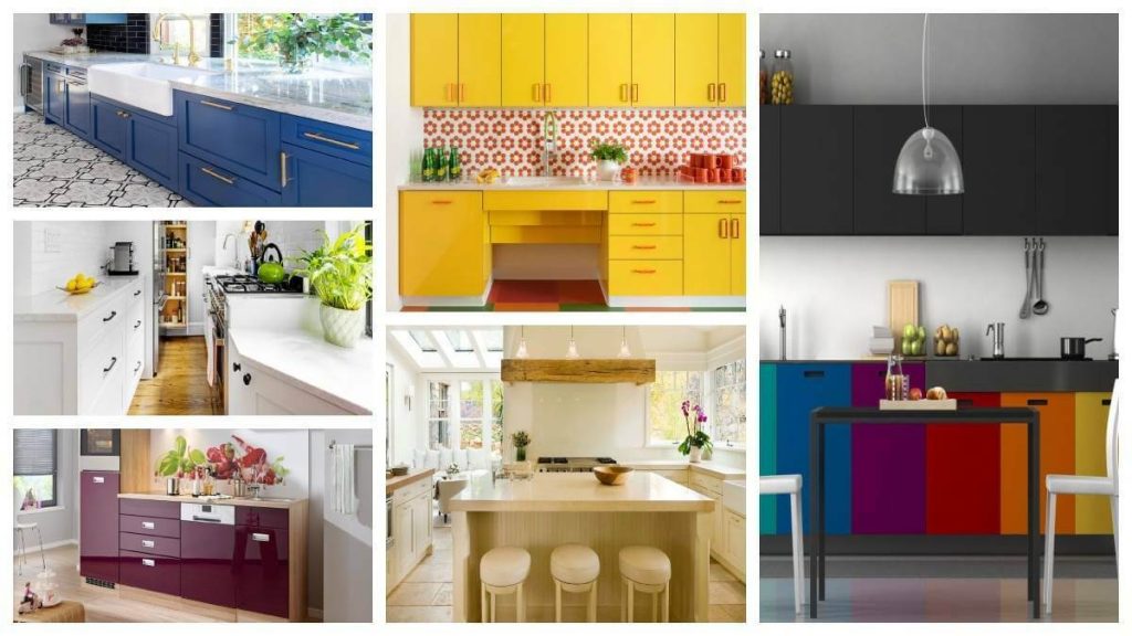 warna kabinet dapur terkini