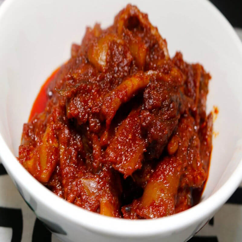 sambal tumis sotong kering