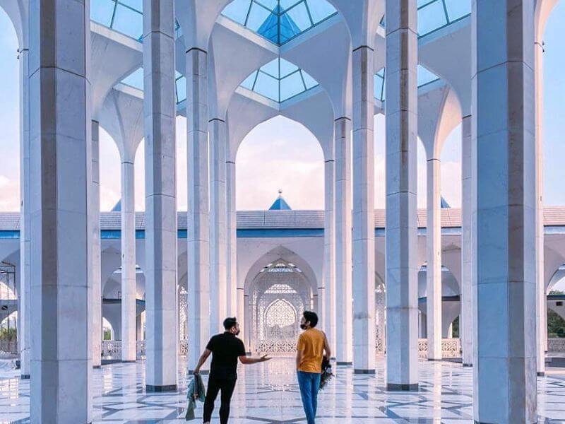 ootd di masjid sultan salahuddin abdul aziz shah