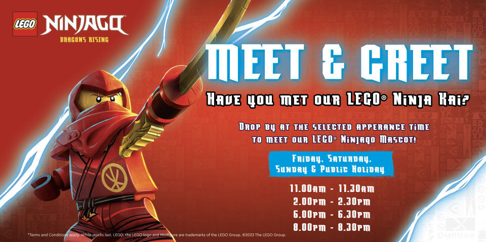 LEGO® NINJAGO® Dragon's Rising Sunway Pyramid Meet & Greet