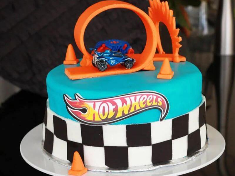 kek hari bapa - cake hot wheels
