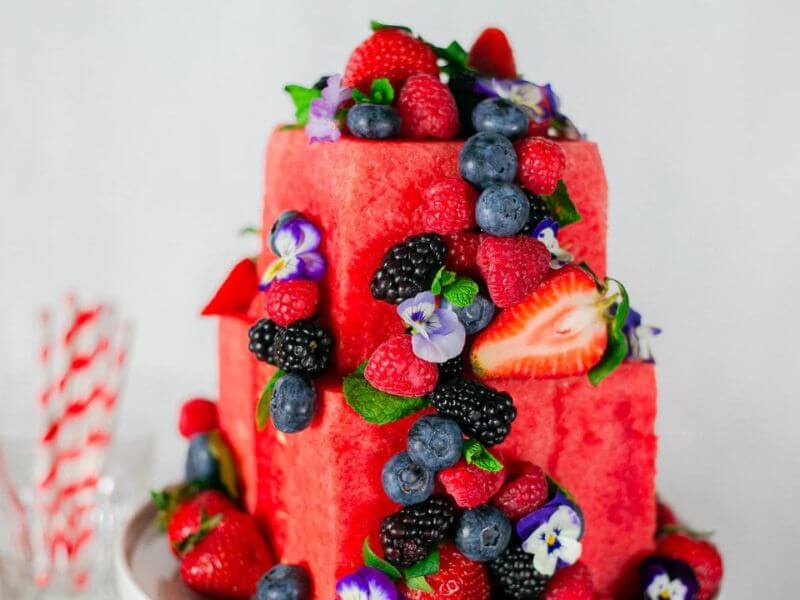 kek hari bapa - watermelon cake 