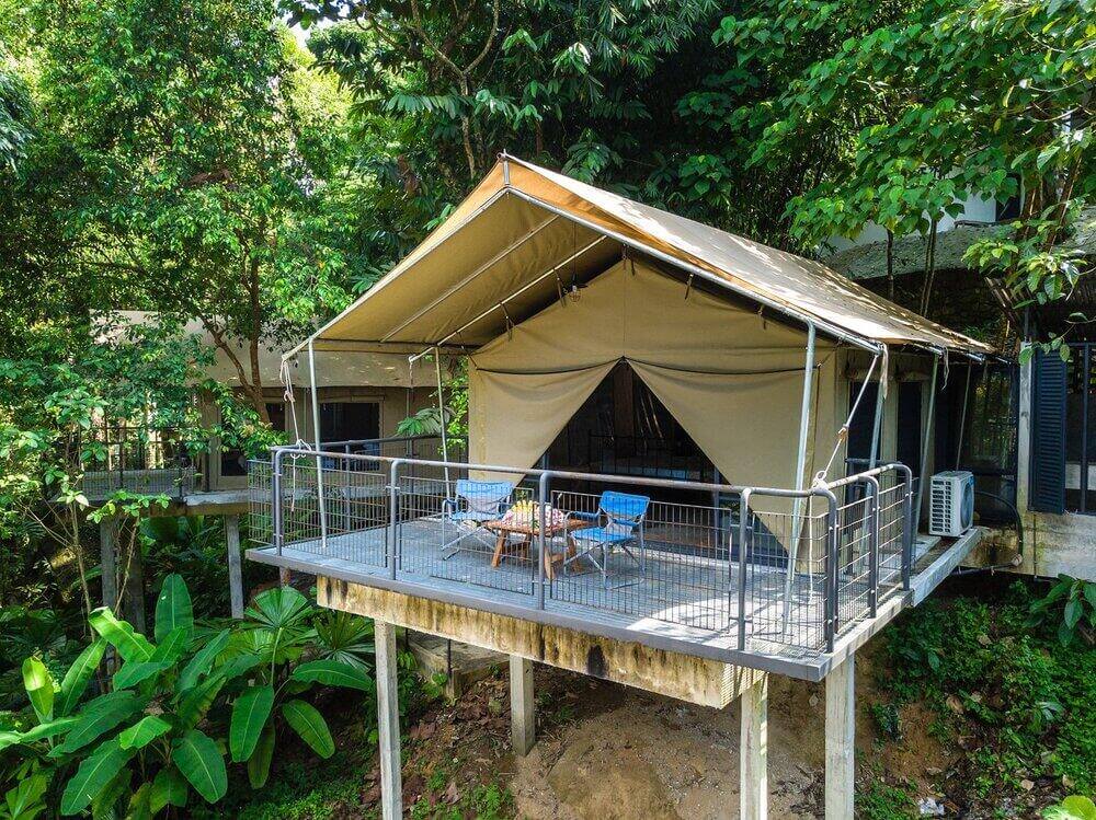 glamping di Penang, salah satu tempat honeymoon di Malaysia