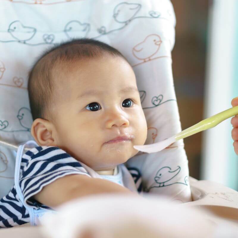 bayi diberi makan