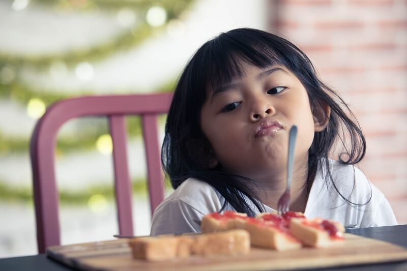 budak perempuan picky eater stres