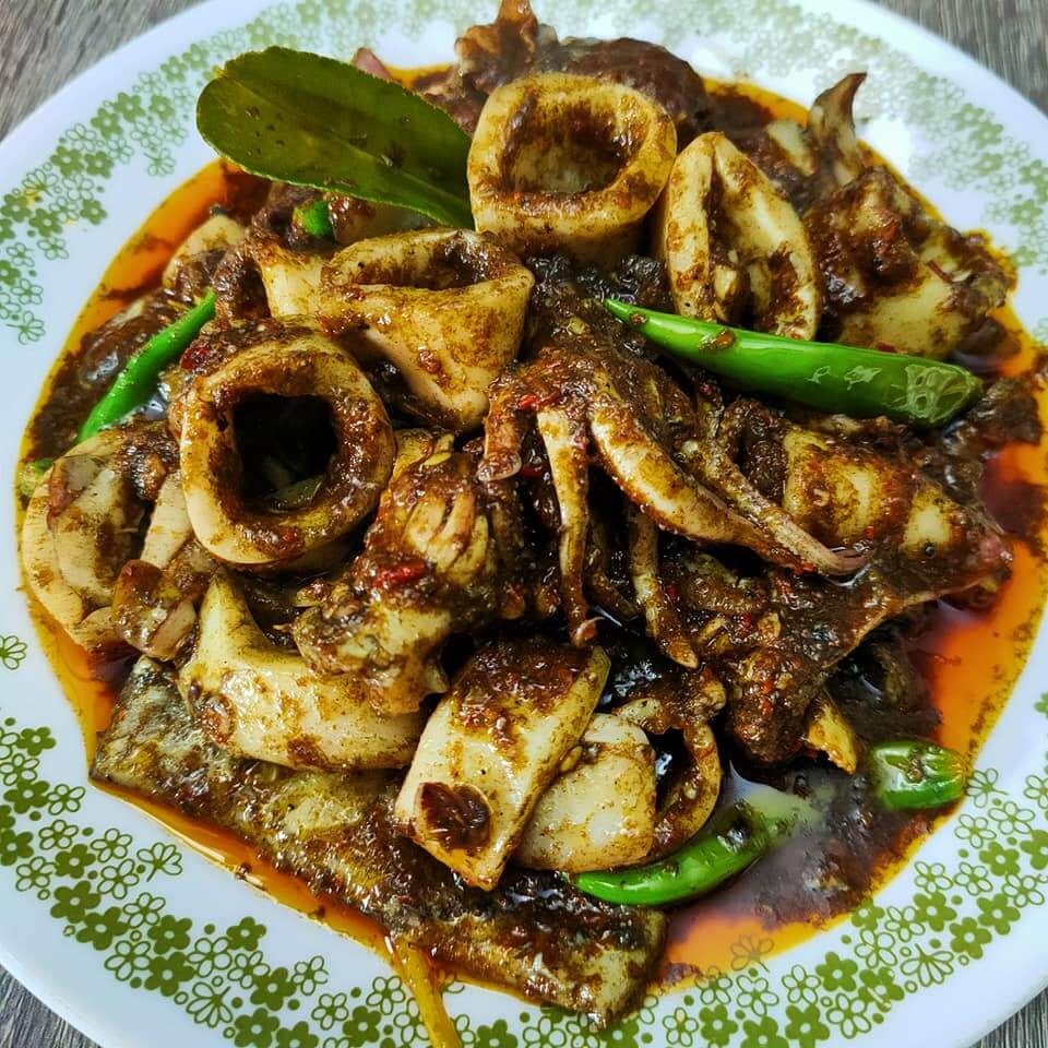 resepi sotong masak hitam