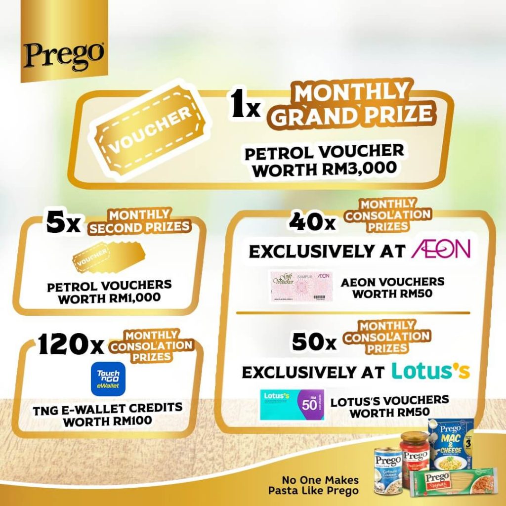 hadiah Fuel Good contest pasta Prego Buddies