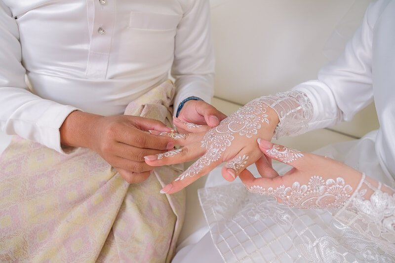 pasangan pengantin dan Doa Majlis Perkahwinan