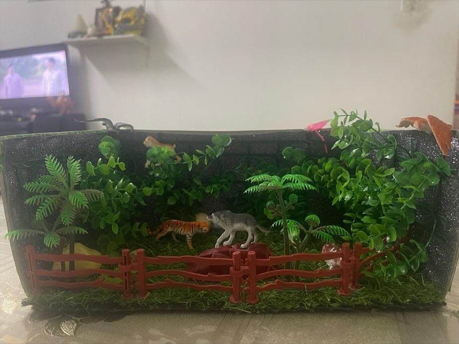 projek DIY mini zoo