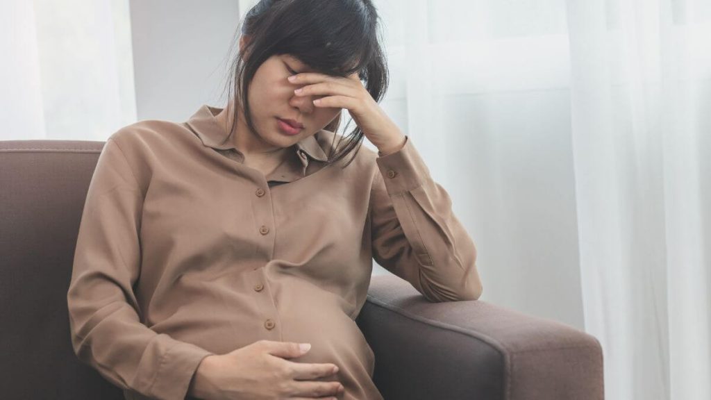 wanita penat ketika hamil