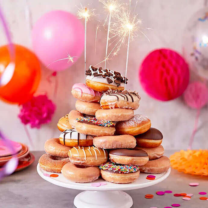 sambut birthday - donut kek 