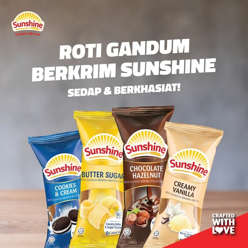 roti gandum krim roll sunshine