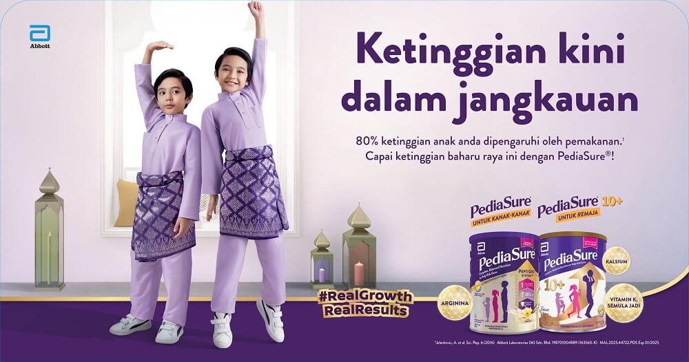 amalkan susu PediaSure untuk meningkatkan tumbesaran dan keyakinan anak-anak