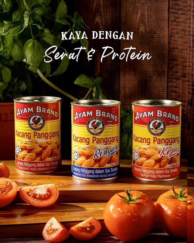 kacang panggang ayam brand - baked beans