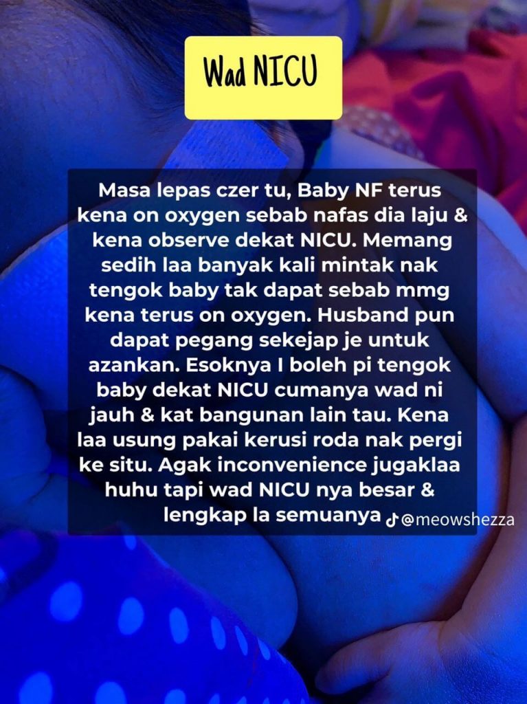 penjagaan baby di wad nicu