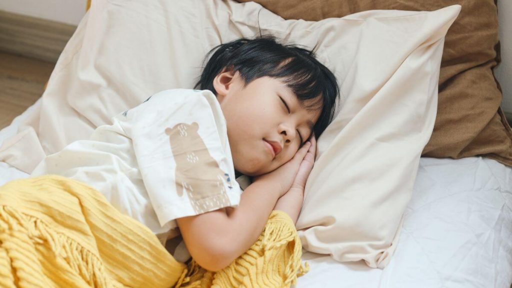 sleep hygiene kanak-kanak yang sedang tidur