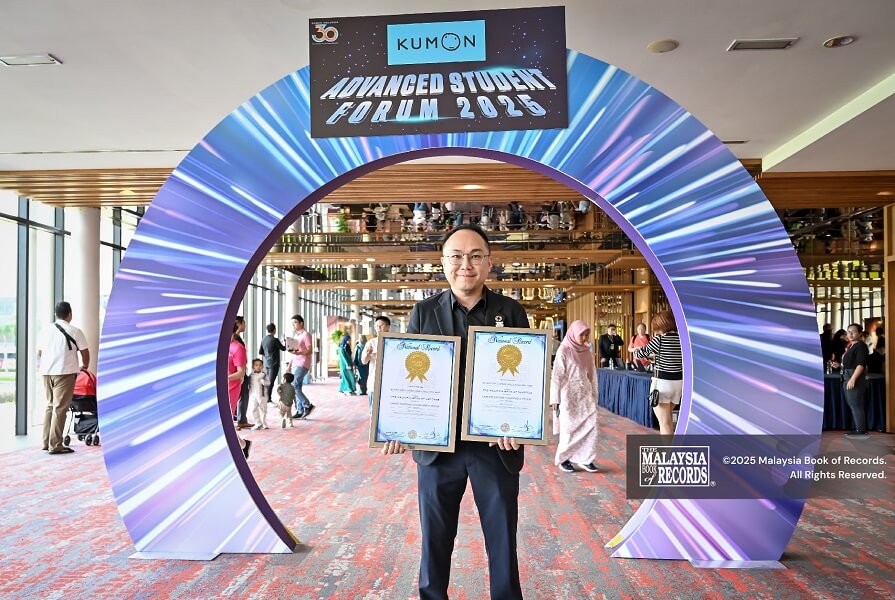 Kumon Malaysia Cipta Rekod Baharu Kebangsaan sebagai Pusat Pengayaan Matematik dan Bahasa Inggeris Terbesar