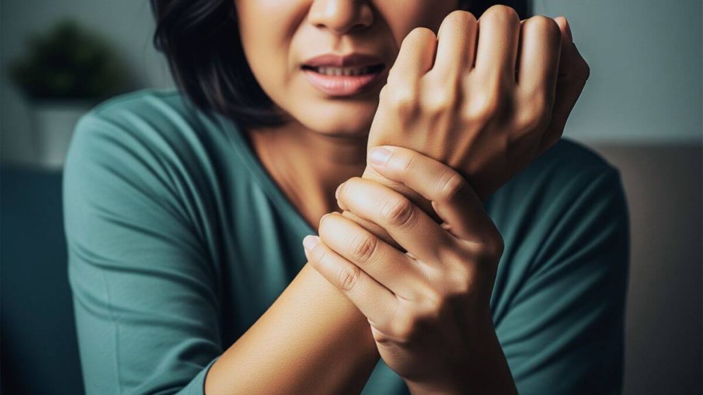 mak sakit pergelangan tangan, atau rasa tangan kebas
