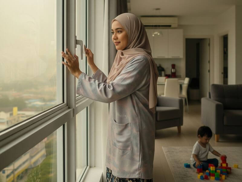 lindungi anak dari jerebu