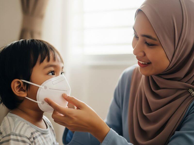 lindungi anak dari jerebu