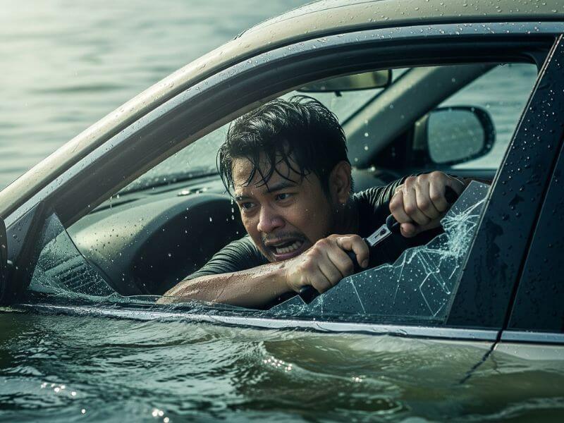 cara selamatkan diri bila kereta tenggelam