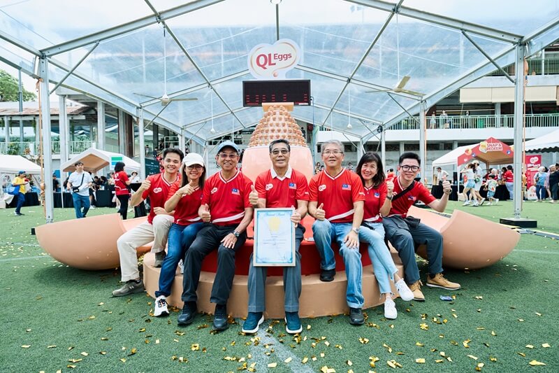 Acara EGG-stra Breakathon 2025 oleh QL Eggs diiktiraf oleh Malaysia Book of records