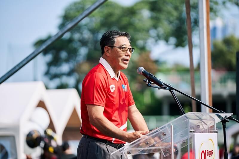 Encik Chia Song Kooi, Group CEO QL Resources Berhad di acara EGG-stra Breakathon 2025