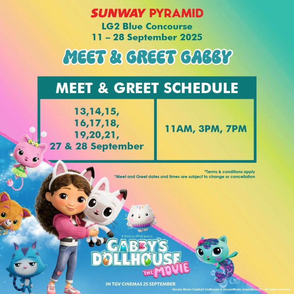 Gabby's Dollhouse Meet & Greet Sunway Pyramid Malaysia