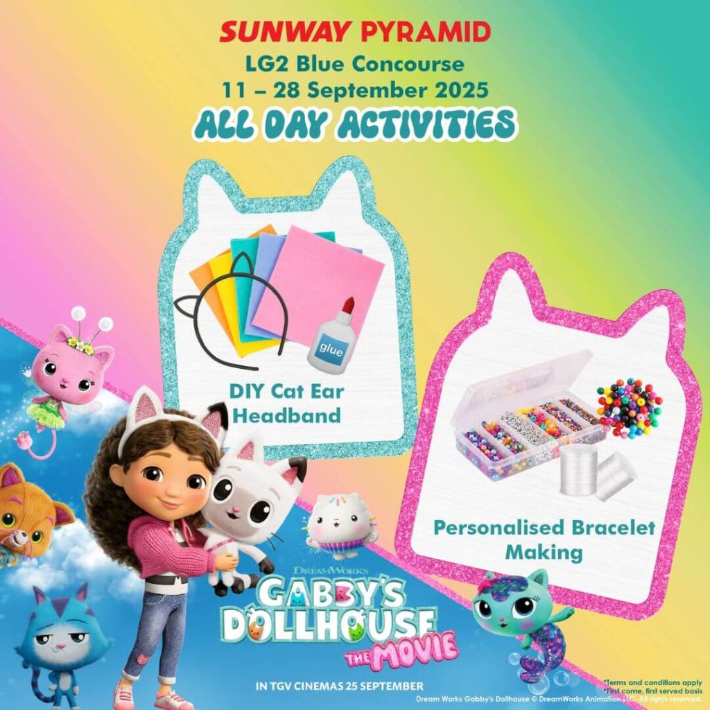Gabby's Dollhouse The Movie at Sunway Pyramid, Activities