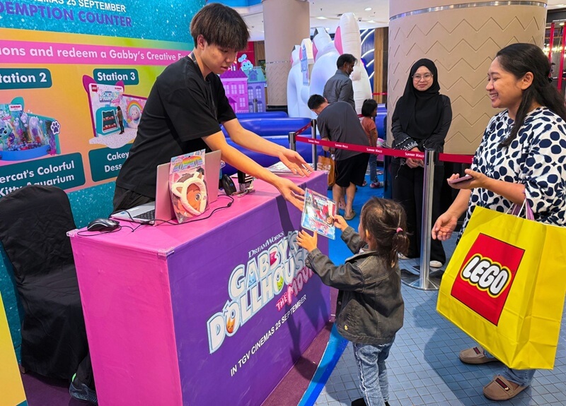 Redemption Counter di Gabby's Dollhouse The Movie Malaysia