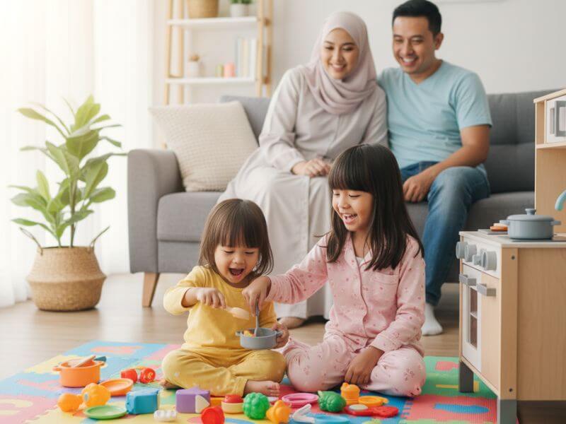 perkembangan anak - anak main masak-masak