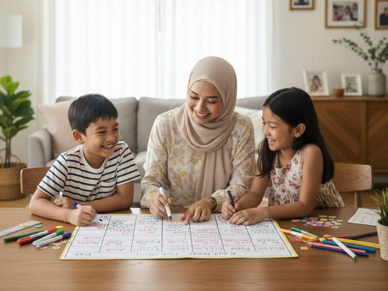 ajar anak buat kerja rumah