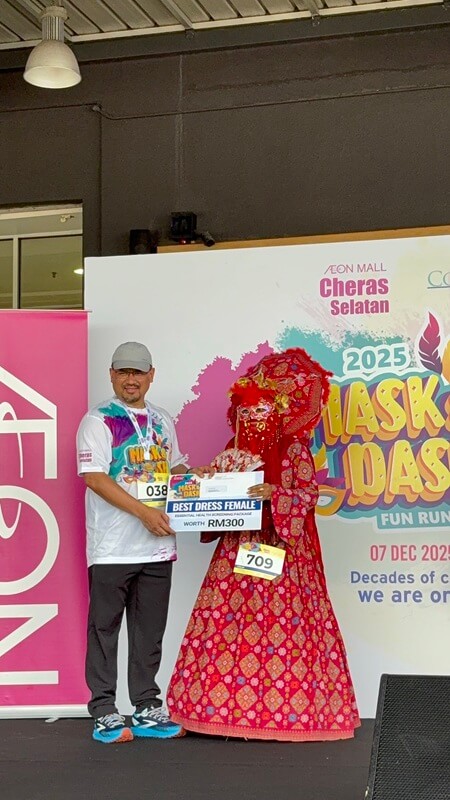 CAH Cheras Chief of Medical Services Dr Amir Ramli, Larian Santai 5KM ‘Mask & Dash’