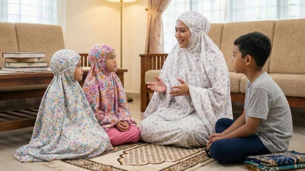 budak-lelaki-dan-budak-perempuan-sedang-solat-berjemaah