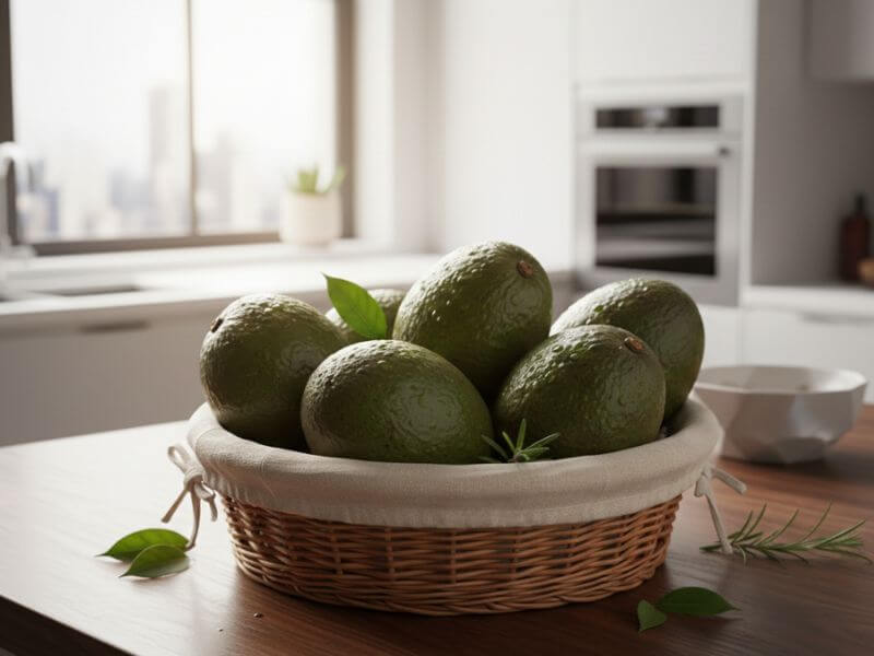 buah avokado dalam peti sejuk