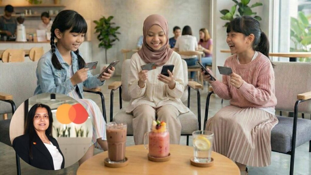 kanak-kanak gunakan dompet digital