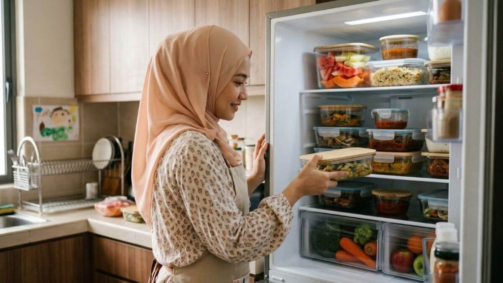 cara simpan makanan dalam fridge