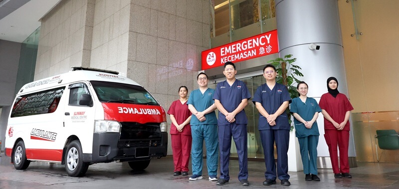 A&E team di SMCV bersedia menyambut para pesakit dengan penyakit jantung