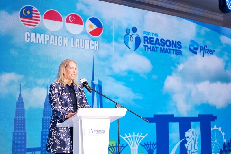 Ms. Deborah Seifert, Ketua Kluster Pfizer bagi Malaysia, Singapura, Indonesia dan Filipina